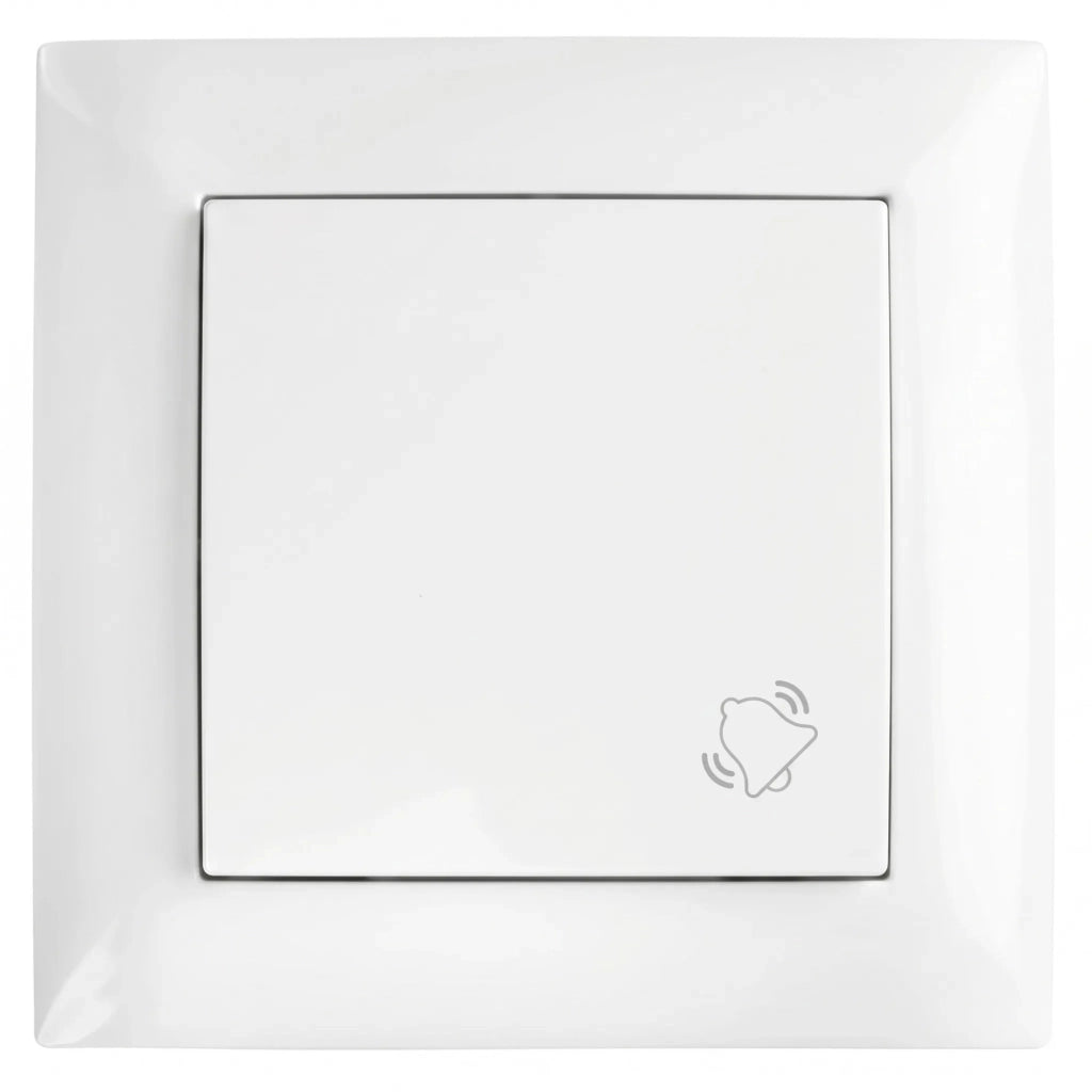 Pulsante Per Campanello Con Cornice Oste Jnh008-w White