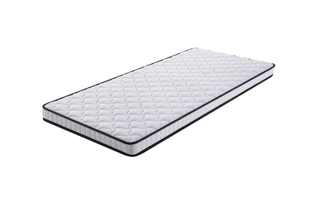 Materasso a molle 90x200 cm; h 10 cm; ergonomico; bianco