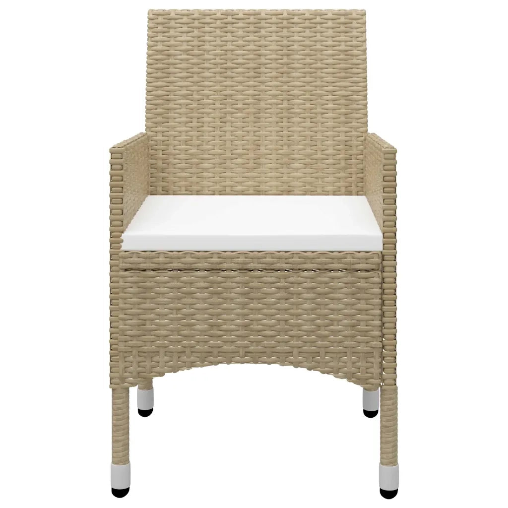 Set Mobili da Pranzo per Giardino 5 pz Beige 3067685