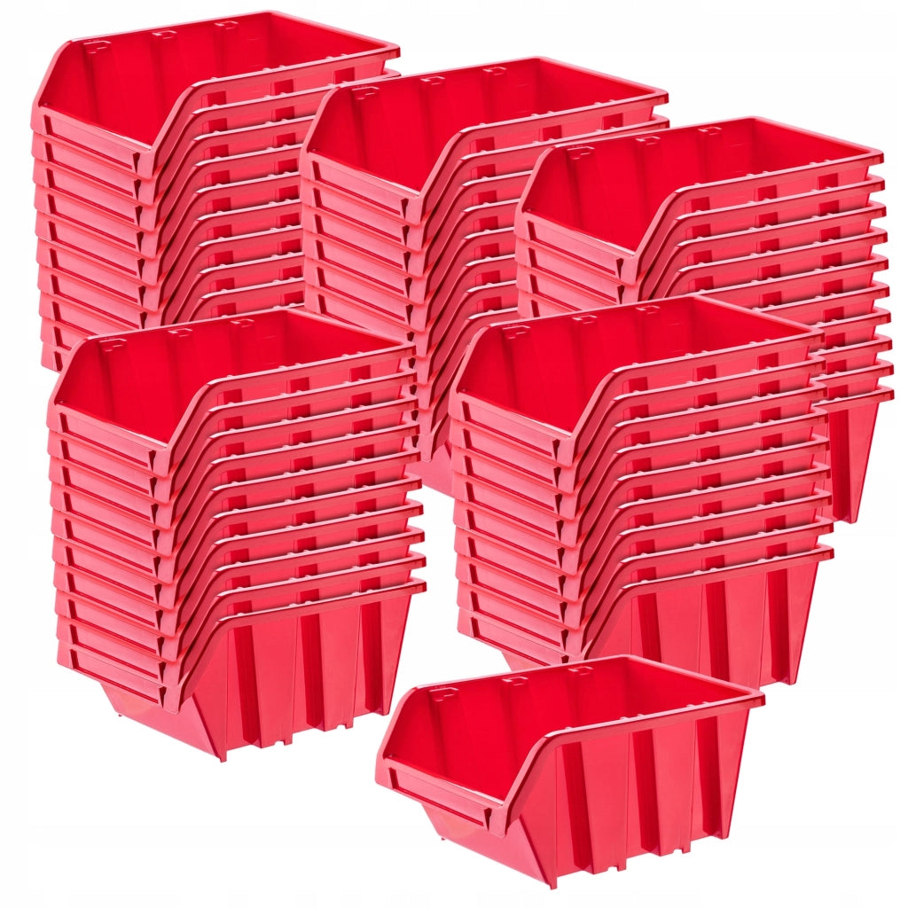 Set di 50 vassoi portaoggetti da officina KADAX, dimensioni: 115x80 mm.