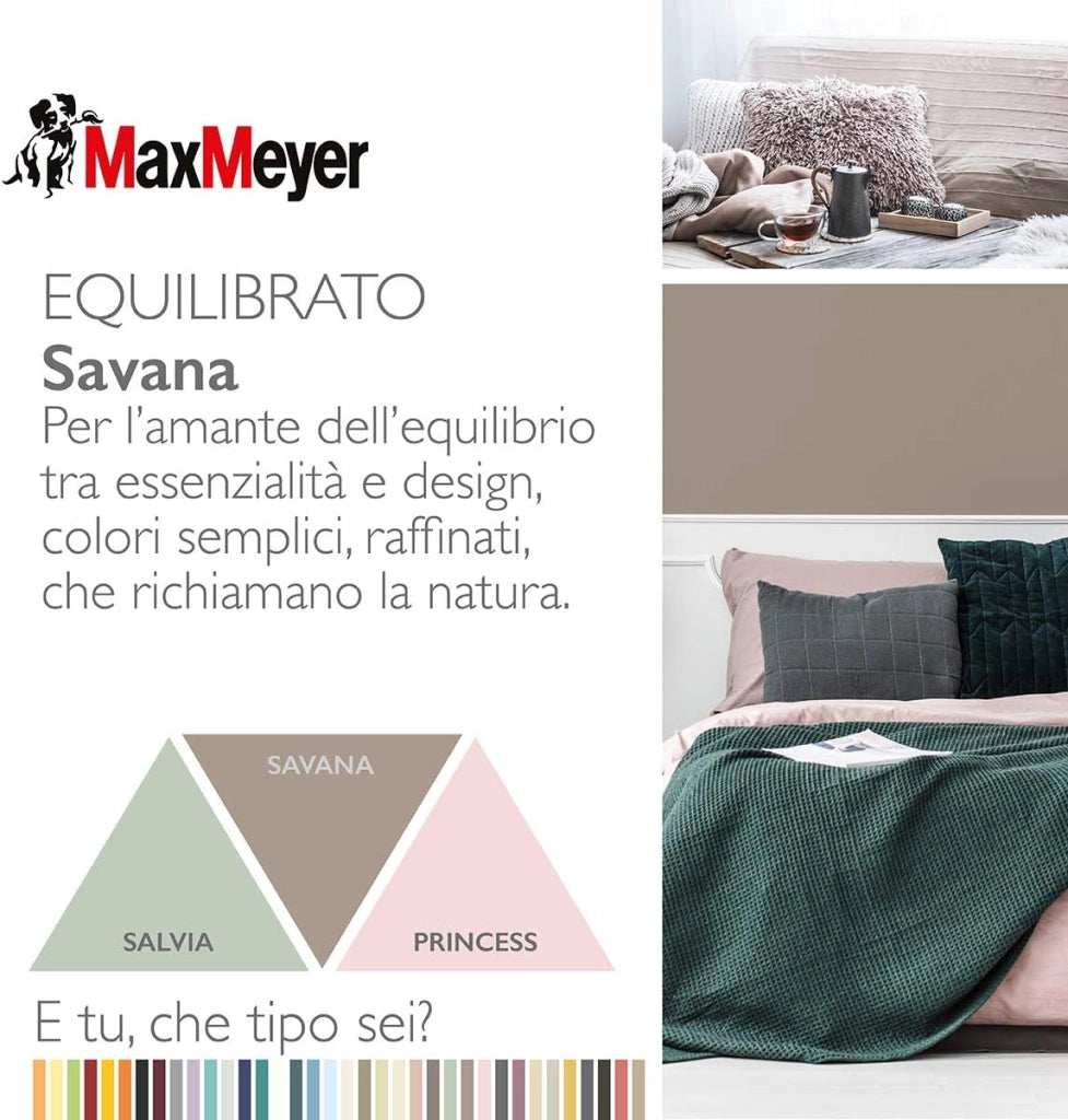 Idropittura Colorata Superlavabile per Interni HomeColor, Colore Savana, 2.5L