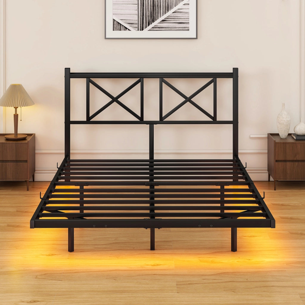 letto a baldacchino metallo nero 120 x 200 cm