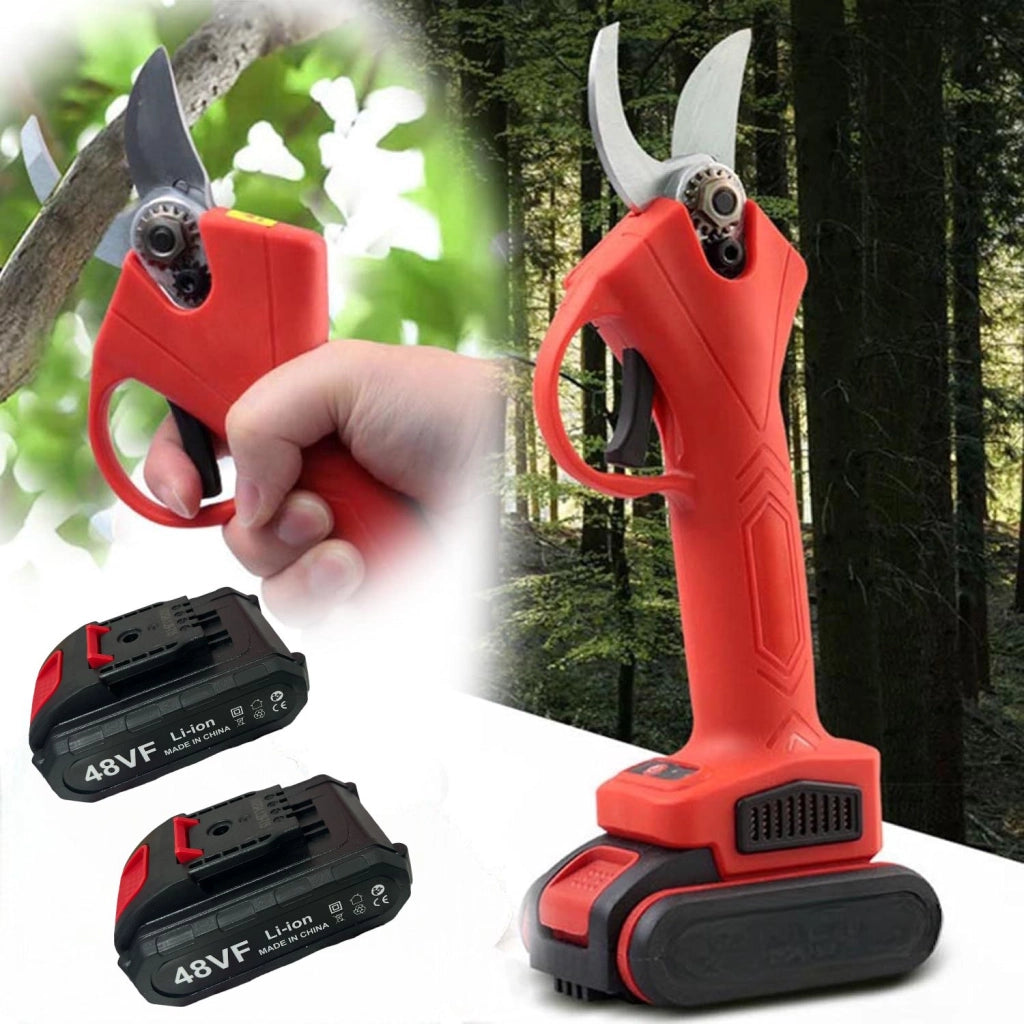 Forbice A Batteria da potatura +Valigia Doppia Batteria da 48V Apertura Max 42mm