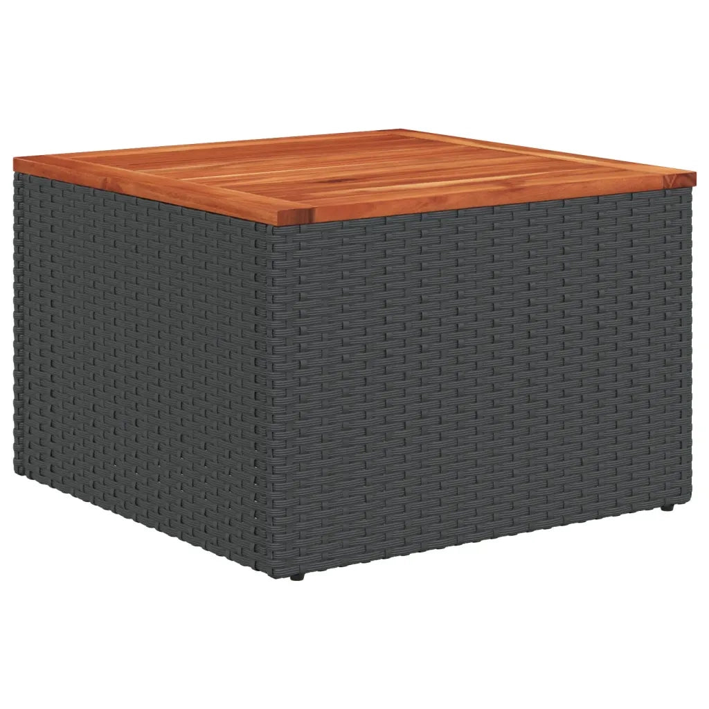 Set Divani da Giardino 13pz con Cuscini Nero in Polyrattan 3256720