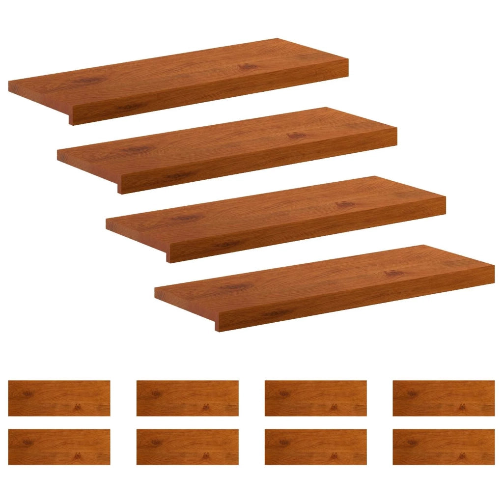 Gradini per Scale 12 pz 70 x 25 x 2 cm Marrone 3449417