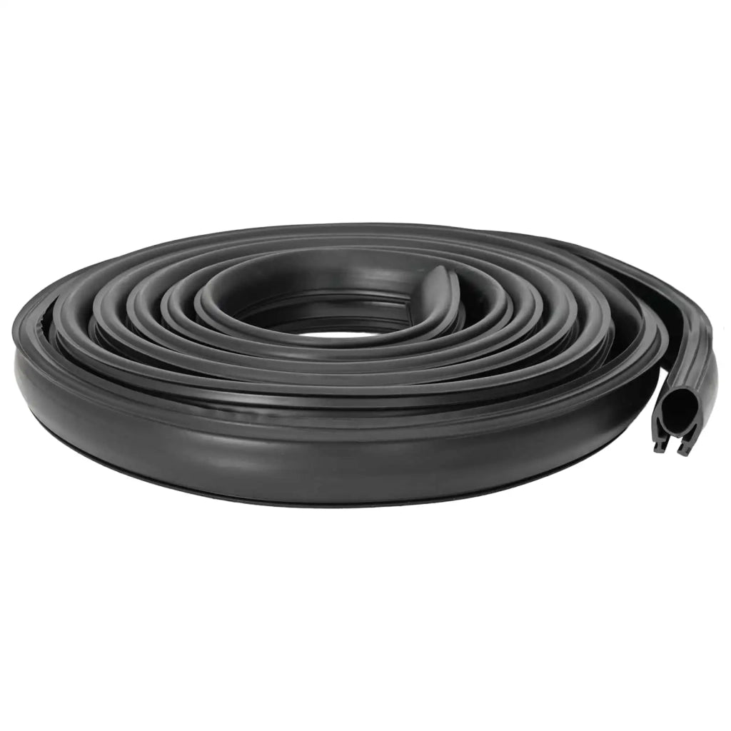 Sigillo Porta Garage Nero 41 x 33 mm 3,5 m PVC 42038294