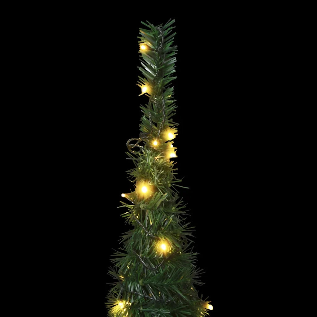 Albero di Natale Artificiale Apribile Preilluminato Verde 180cm 321524