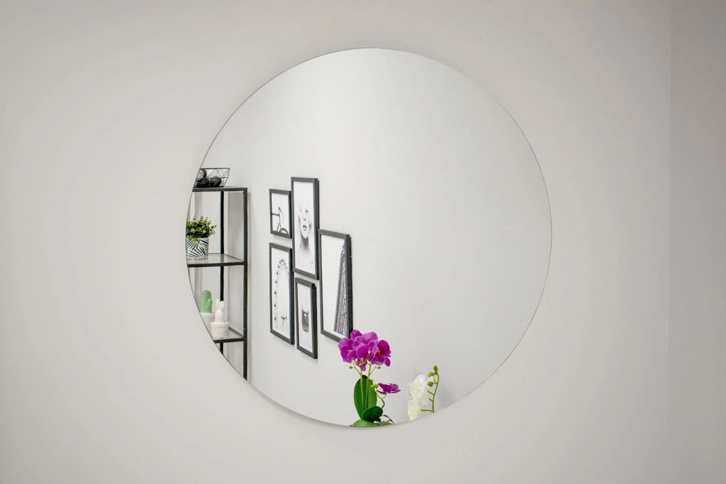 Specchio rotondo VALORA 80 cm - Design senza cornice per bagno e soggiorno