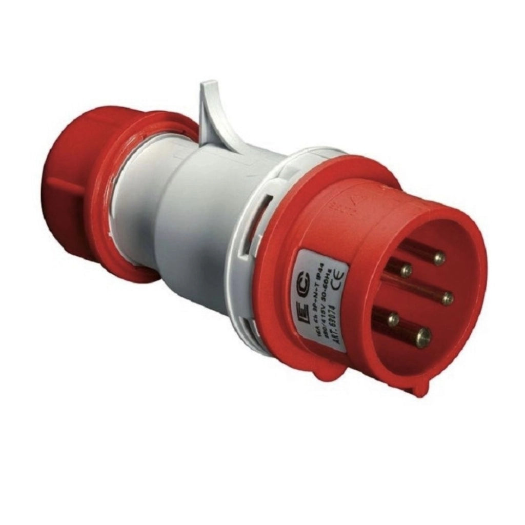 Spina diritta IP44 380/415V 3P+N+T 16A