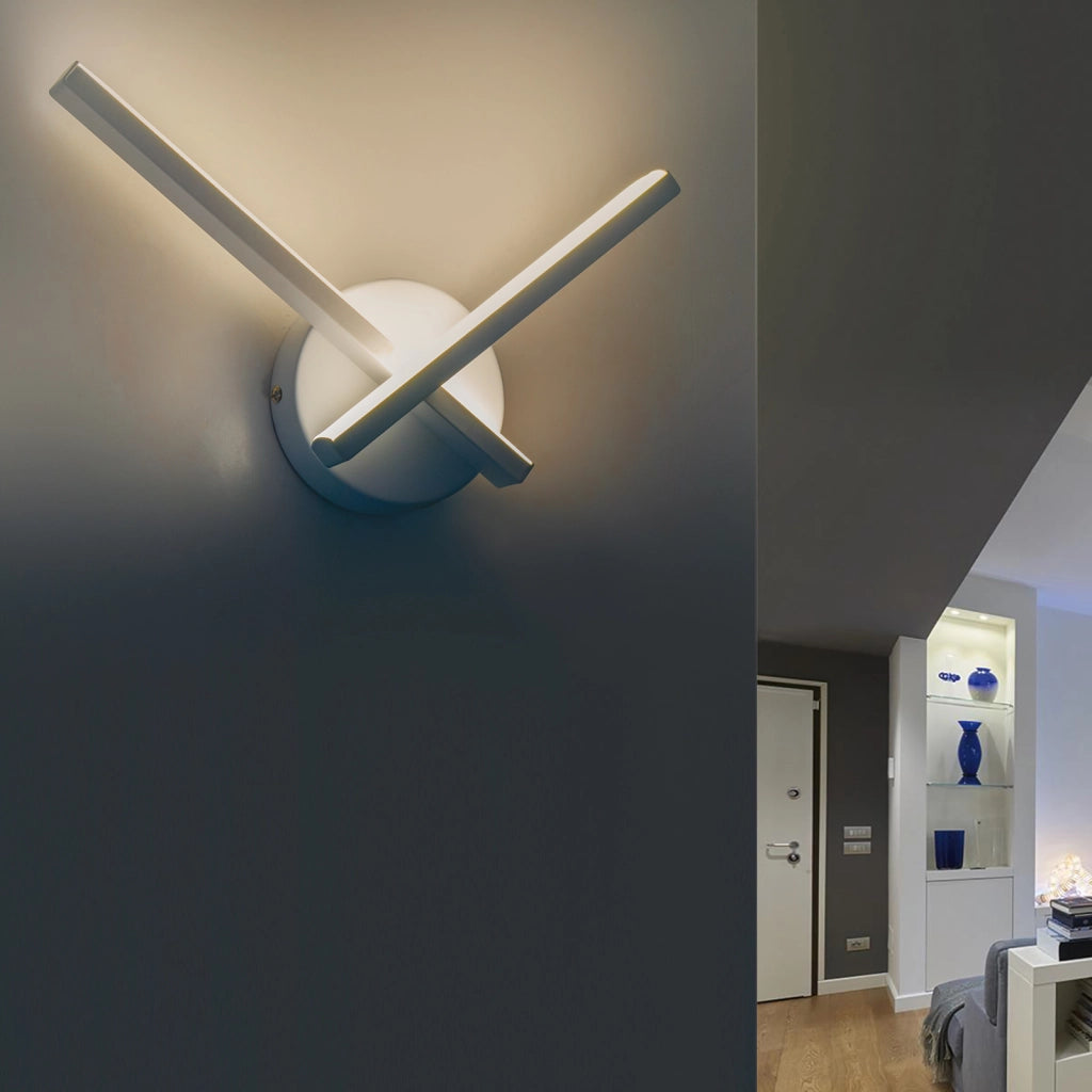 Applique moderno LED 6W lampada stilizzata parete muro luce camera letto soggiorno salotto ingresso 230V 4000K