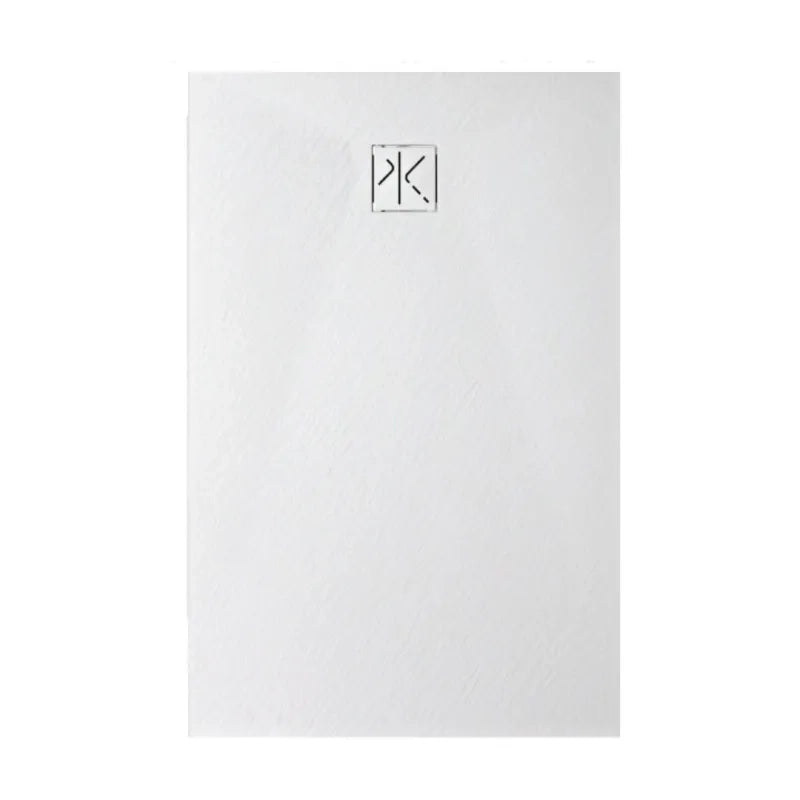 Piatto Doccia SFA Kinedo Pietraviva 140 x 80 cm in Resina Effetto Pietra Bianco Opaco