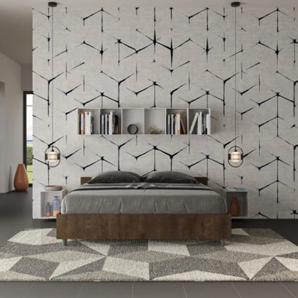 Letto matrimoniale con rete 160x200 noce Nuamo