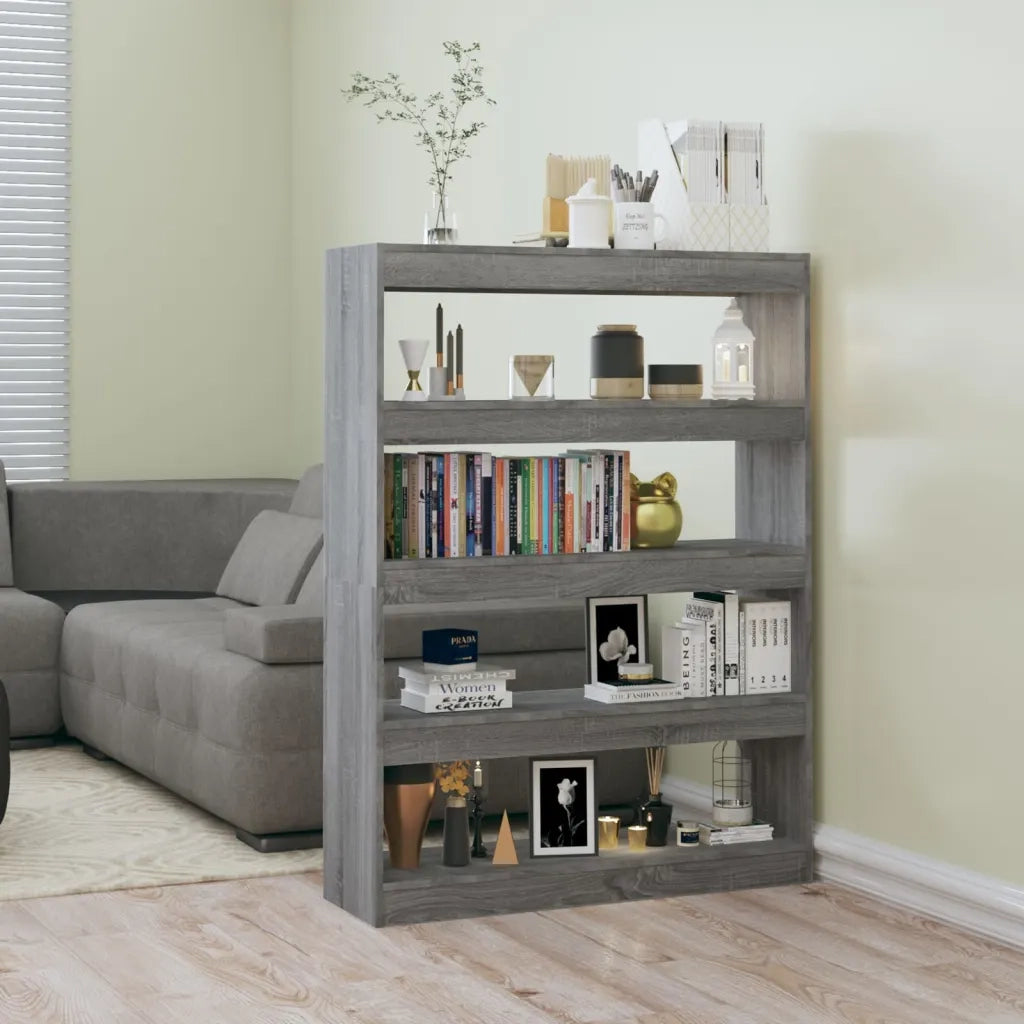 Libreria/Divisorio Grigio Sonoma 100x30x135 cm 813636