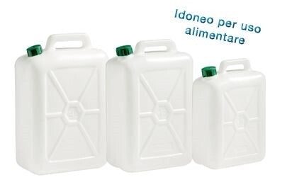Latta Tanica Alimentare per Acqua in Plastica 10 Litri Ecoplast