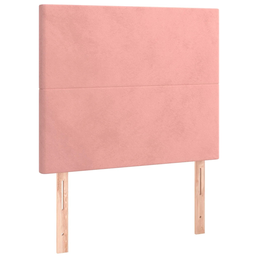 Giroletto con Testiera Rosa 100x200 cm in Velluto 3125622