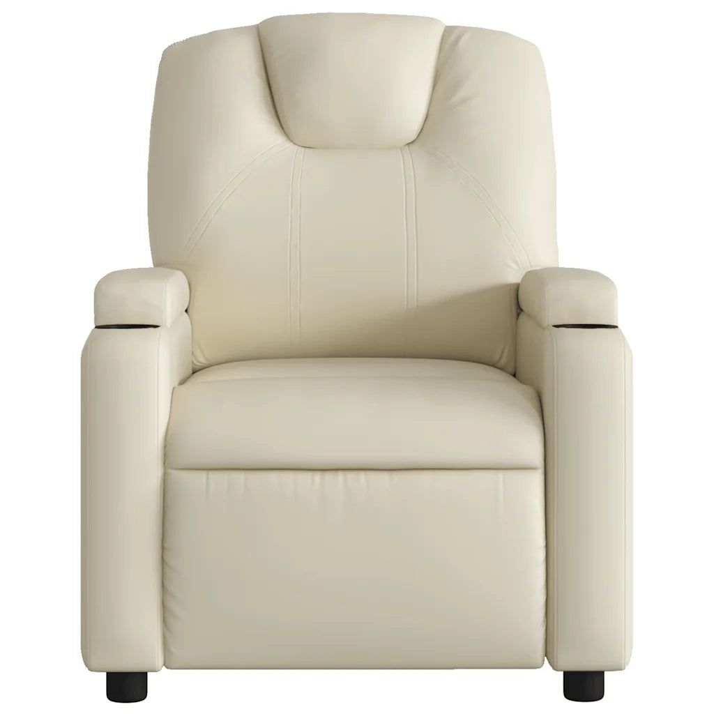 Poltrona da Massaggiante Reclinabile Crema Similpelle 372397