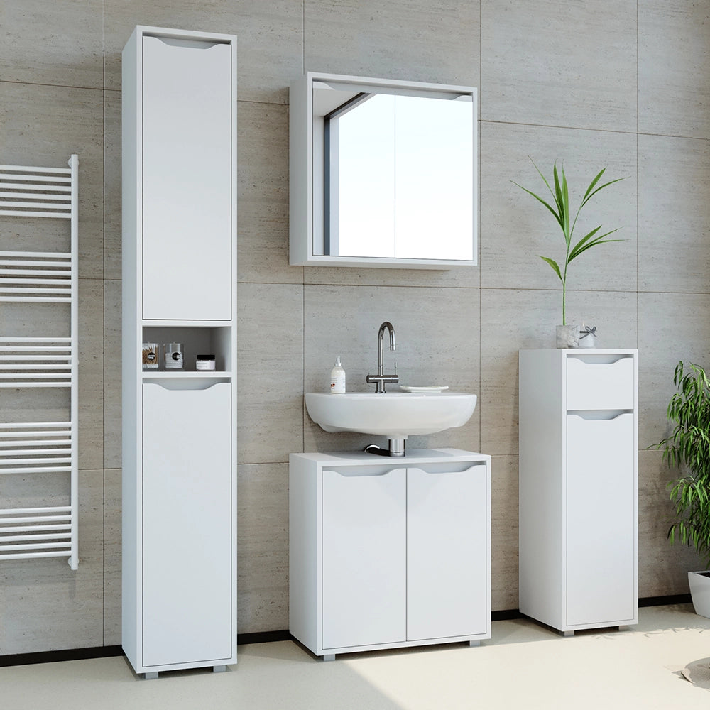 Vicco Mobile bagno alto Bianco 30 x 192.5 cm
