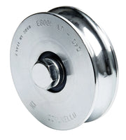 Comunello RUOTA PER CANCELLI CON PERNO GOLA U 2 cuscinetti art. 315 mm. 100x30 8.00 pz