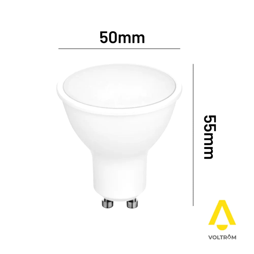 Lampadina LED GU10 6W 630LM IP20 bianco freddo 6000K