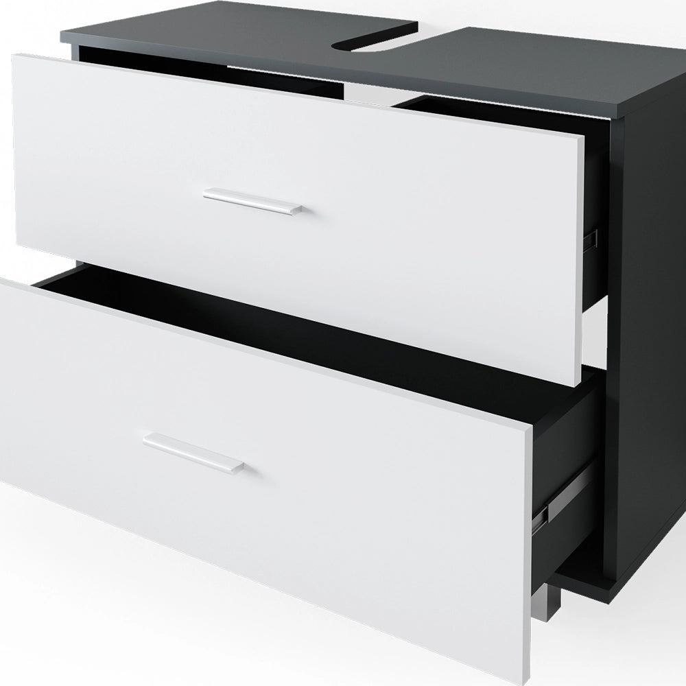 Vicco Mobile sottolavabo per bagno Antracite/bianco 80 x 60.8 cm