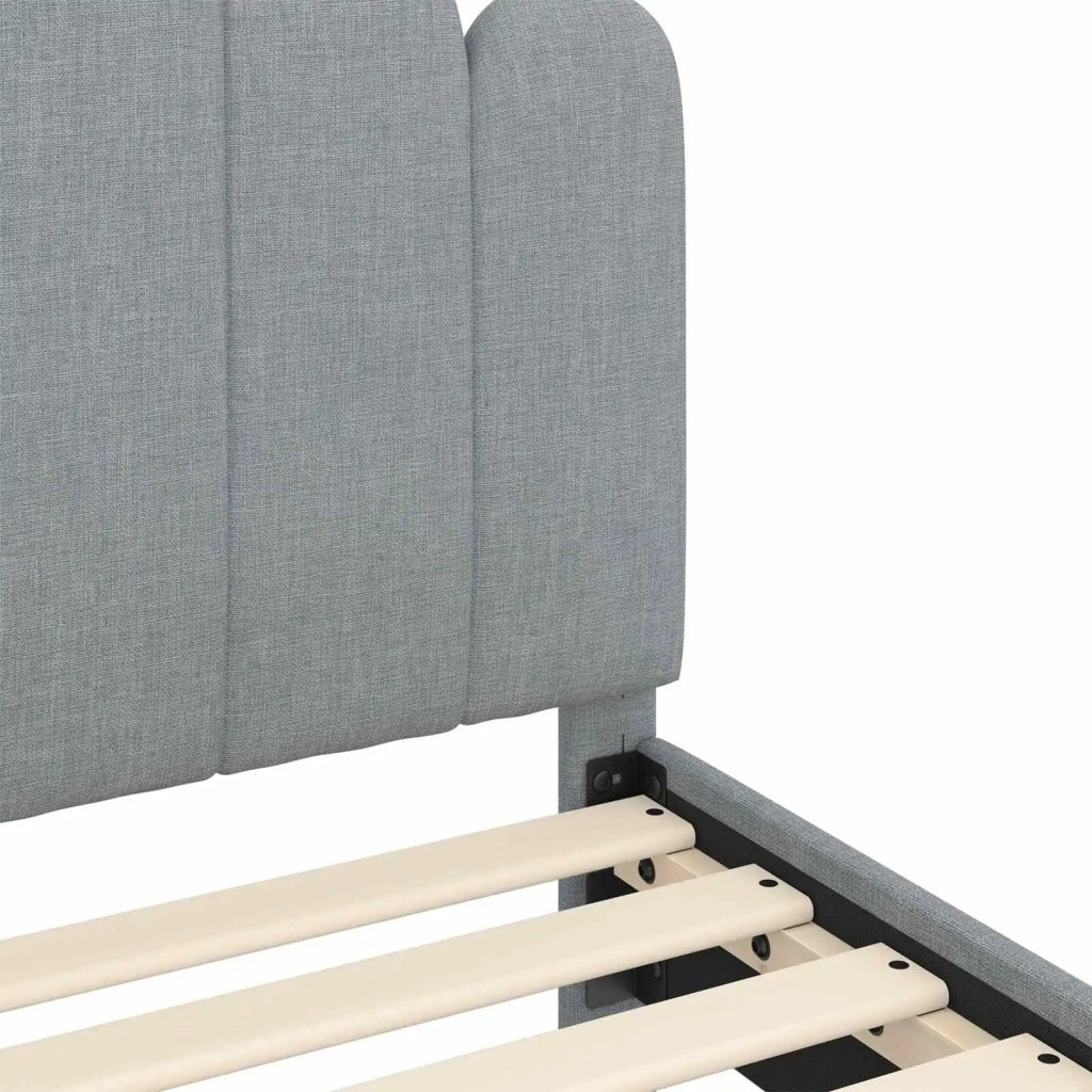 Struttura letto bambini con testata Grigio Chiaro 80 x 160 cm 42011044