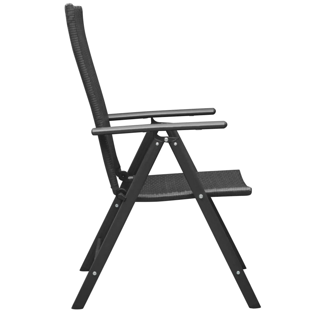 Set da Pranzo da Giardino 5 pz Nero 3060048
