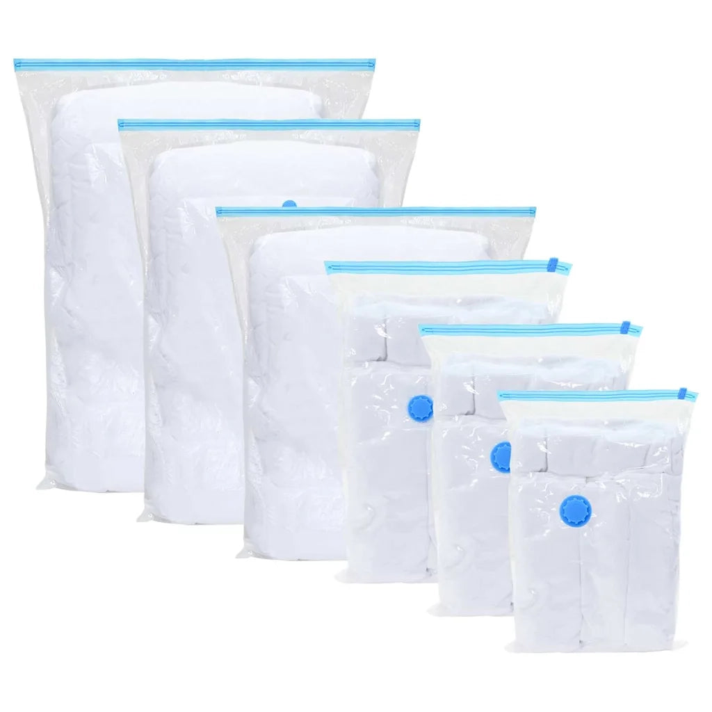 Sacchetti per Stoccaggio 20 pz Trasparente e Blu 130 x 100 cm CFW6192555