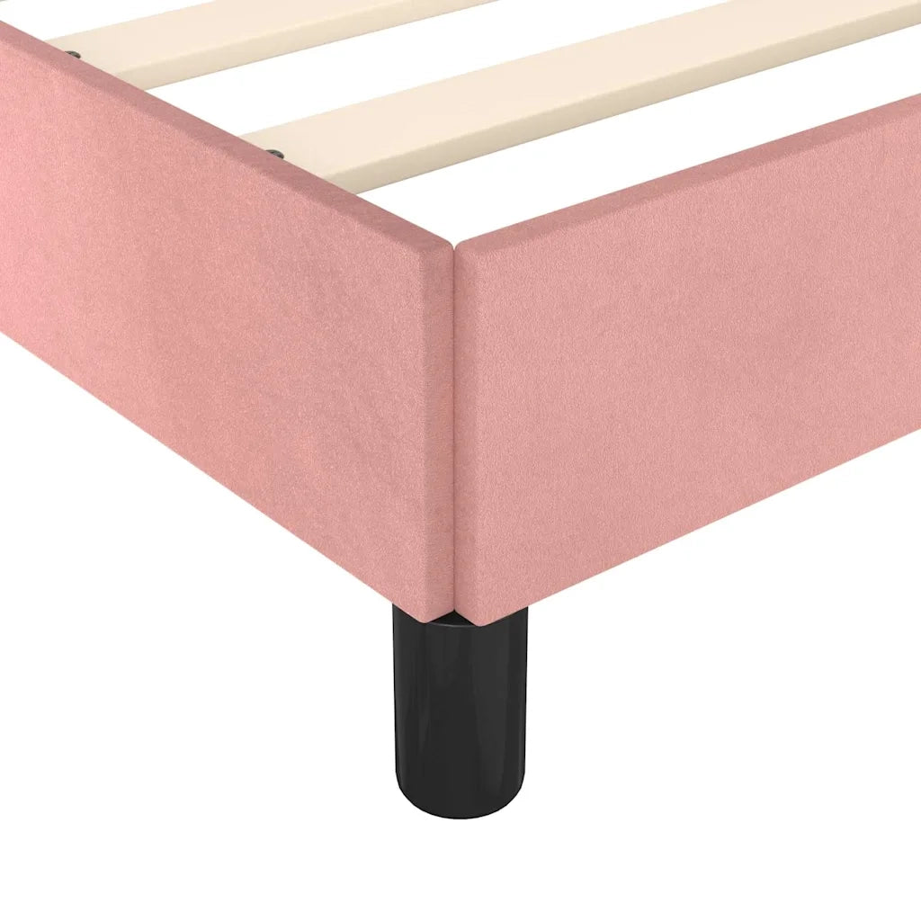 Giroletto con Testiera Rosa 100x200 cm in Velluto 3125622