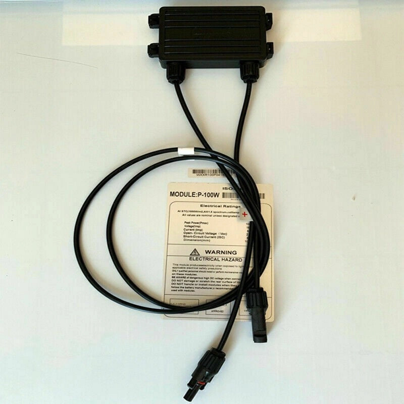 100W Pannello Solare Modulo Fotovoltaico 12V CELLE SILICIO PINZE BATTERIA - ZENCOCCO