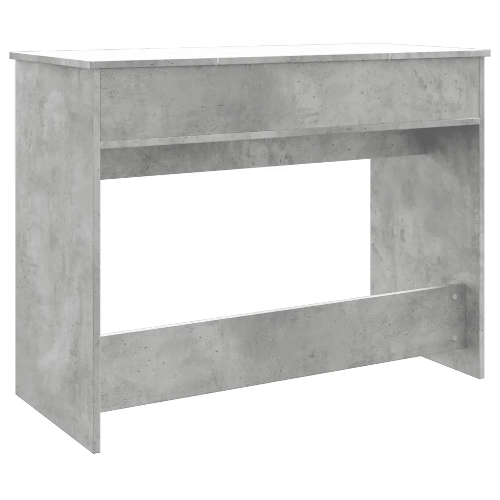 Toeletta con Specchio-Tavolo da Vanit¨¤ Grigio Cemento 100x45x76 cm