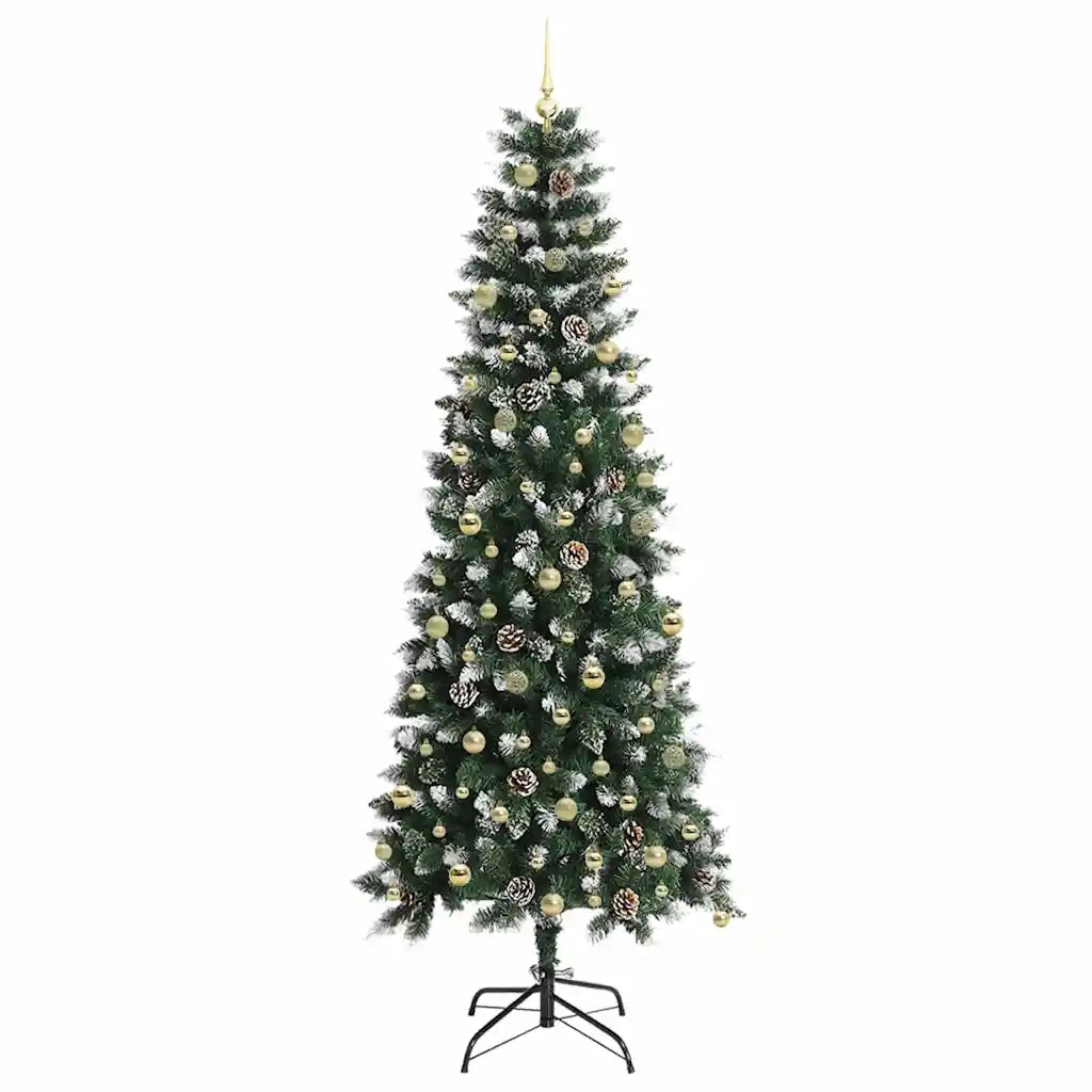Albero di Natale artificiale con 300 LED Verde 240 cm