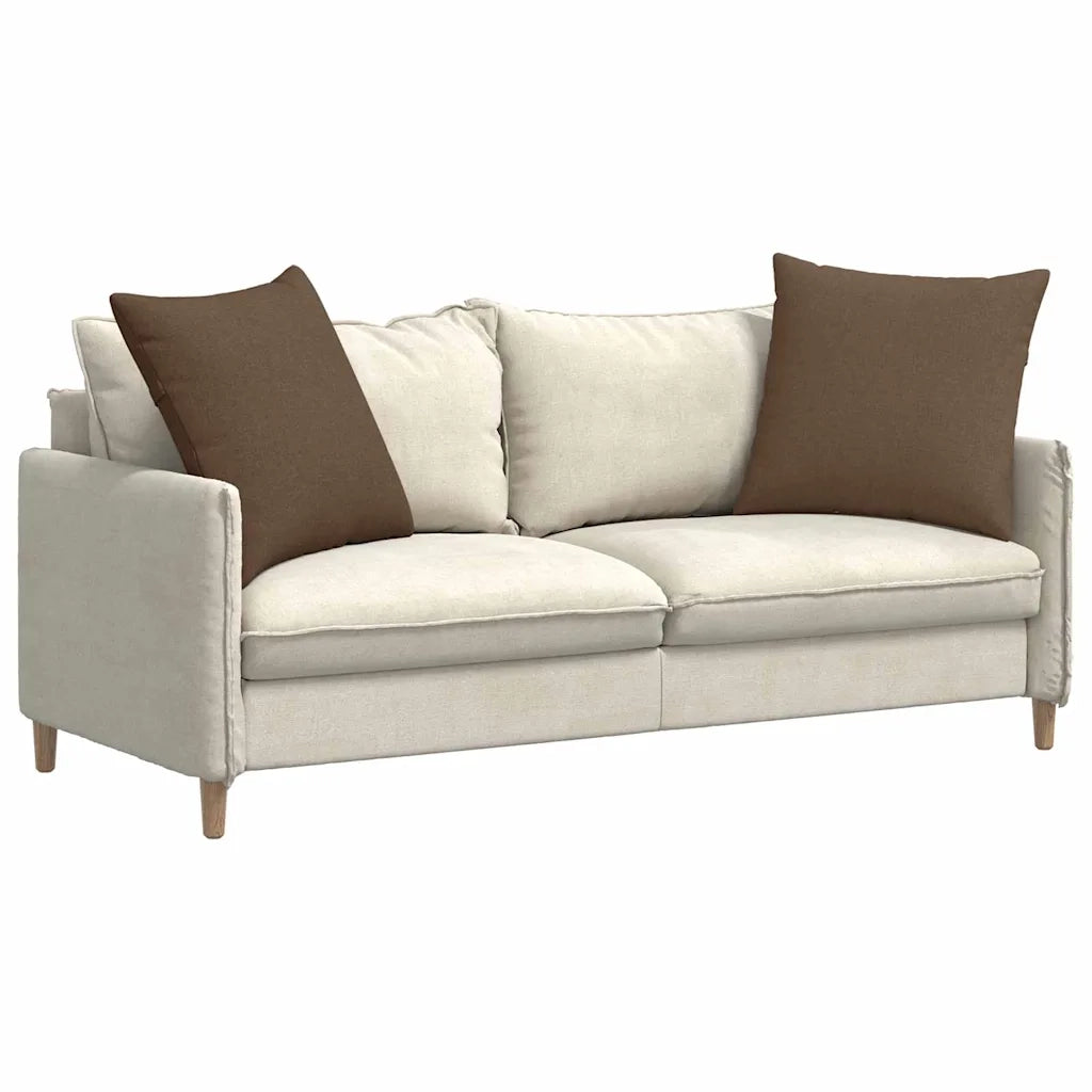 Cuscini da Divano 2 pz | Cuscini per sedie Marrone 80 x 80 cm Tessuto