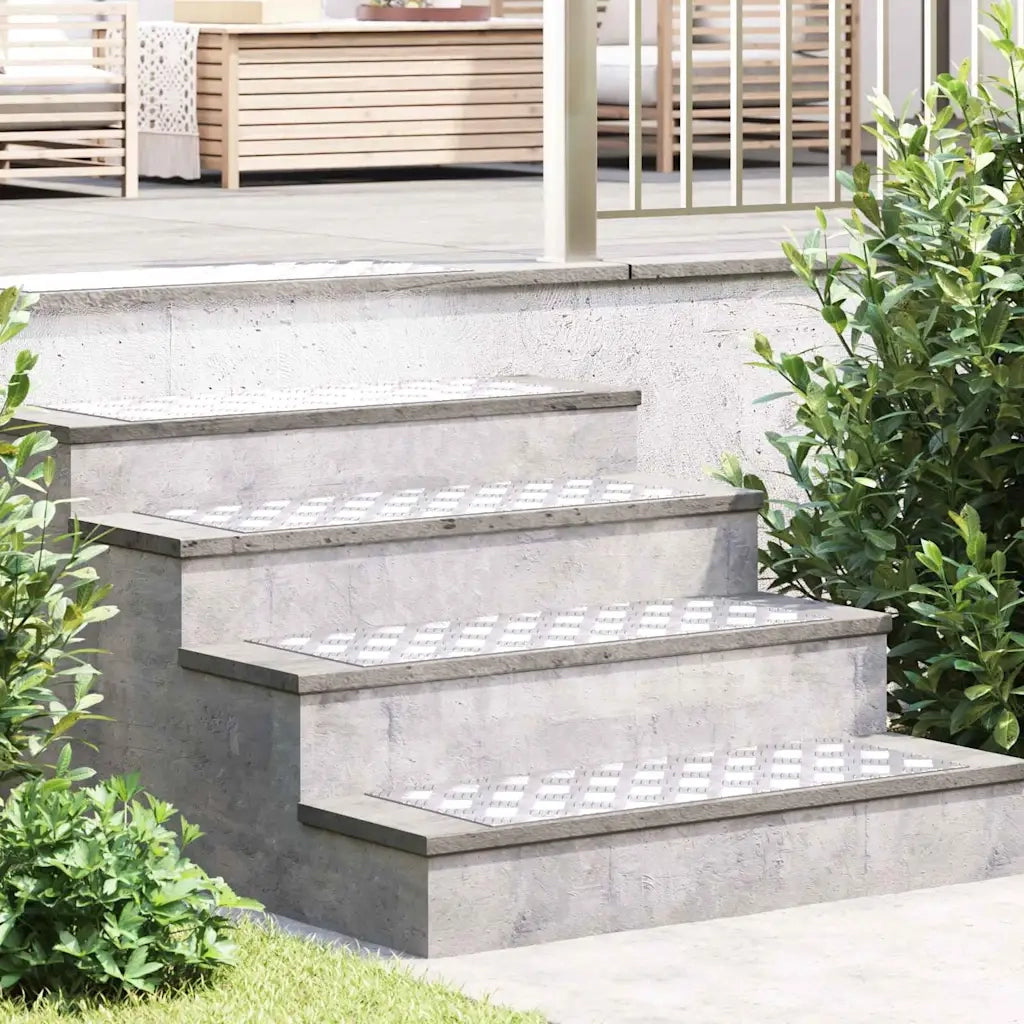 Gradini per Scale 4 pcs Argento 80 x 30 cm Alluminio 4104304
