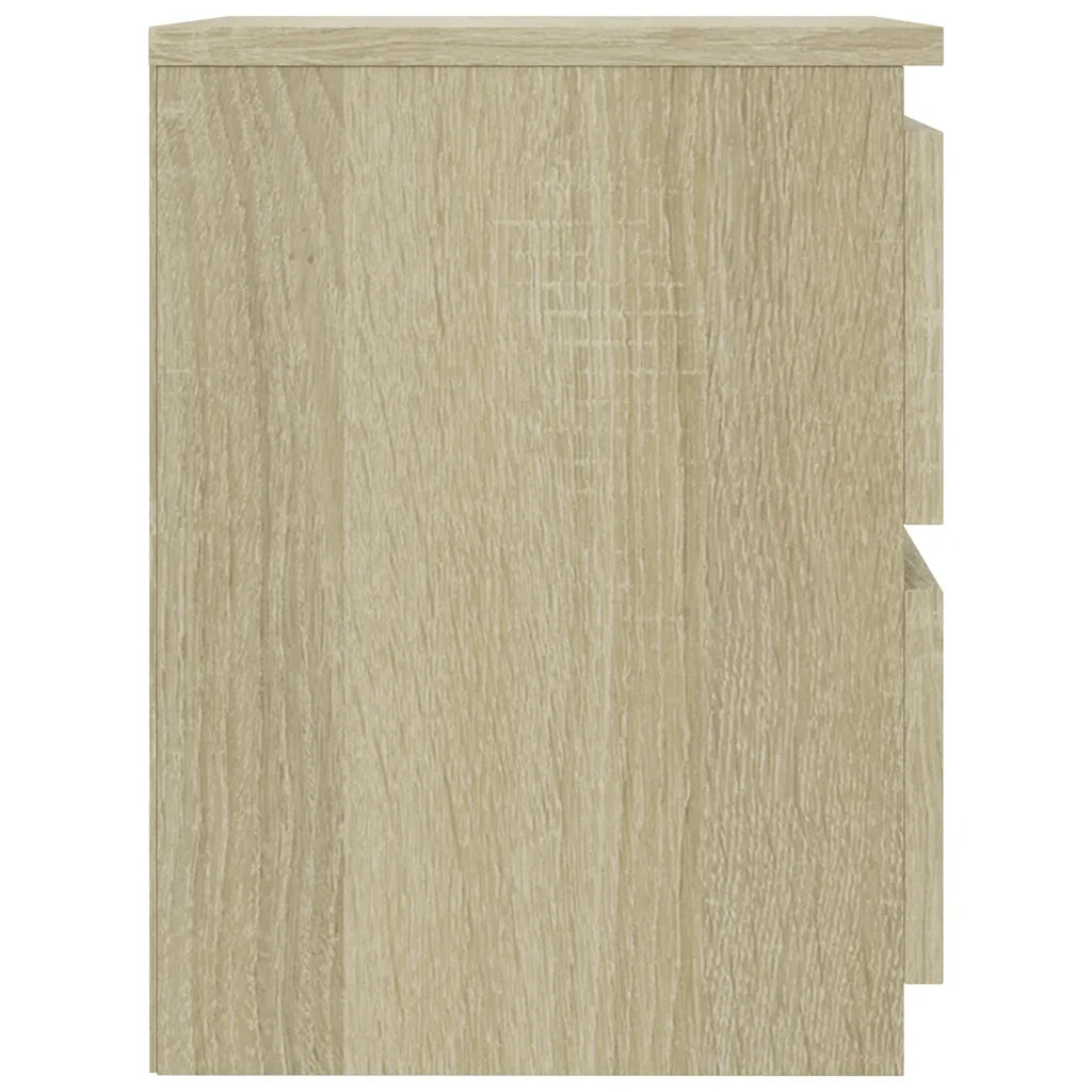 Comodini 2 pz Rovere Sonoma 30x30x40 cm in Legno Multistrato 800520