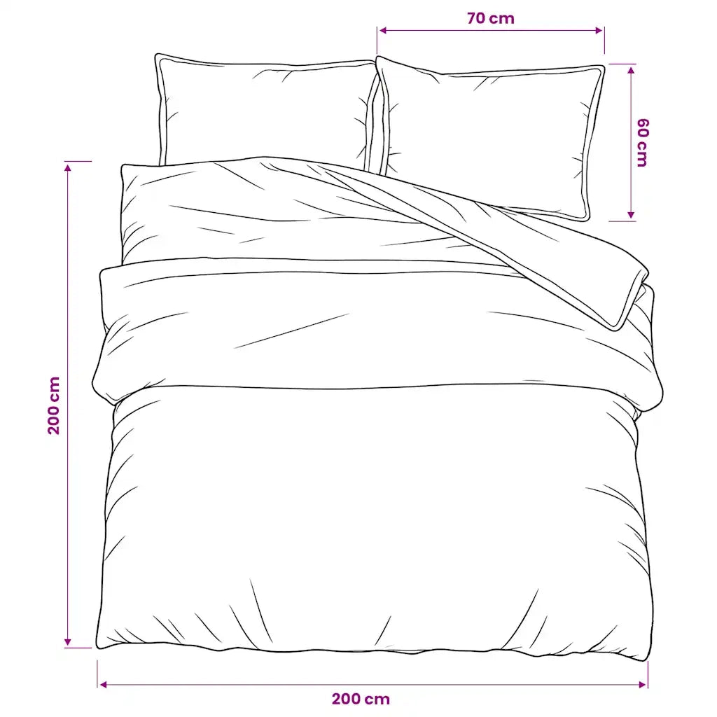 Set Copripiumino Rosa 200x200 cm in Cotone 136508