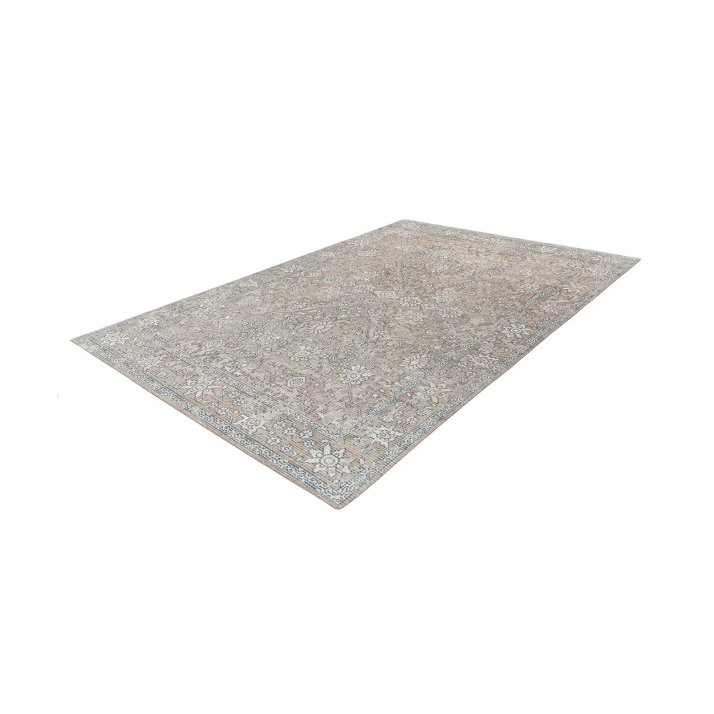 Tappeto Vintage Perry Khaki e Beige 80x150 cm