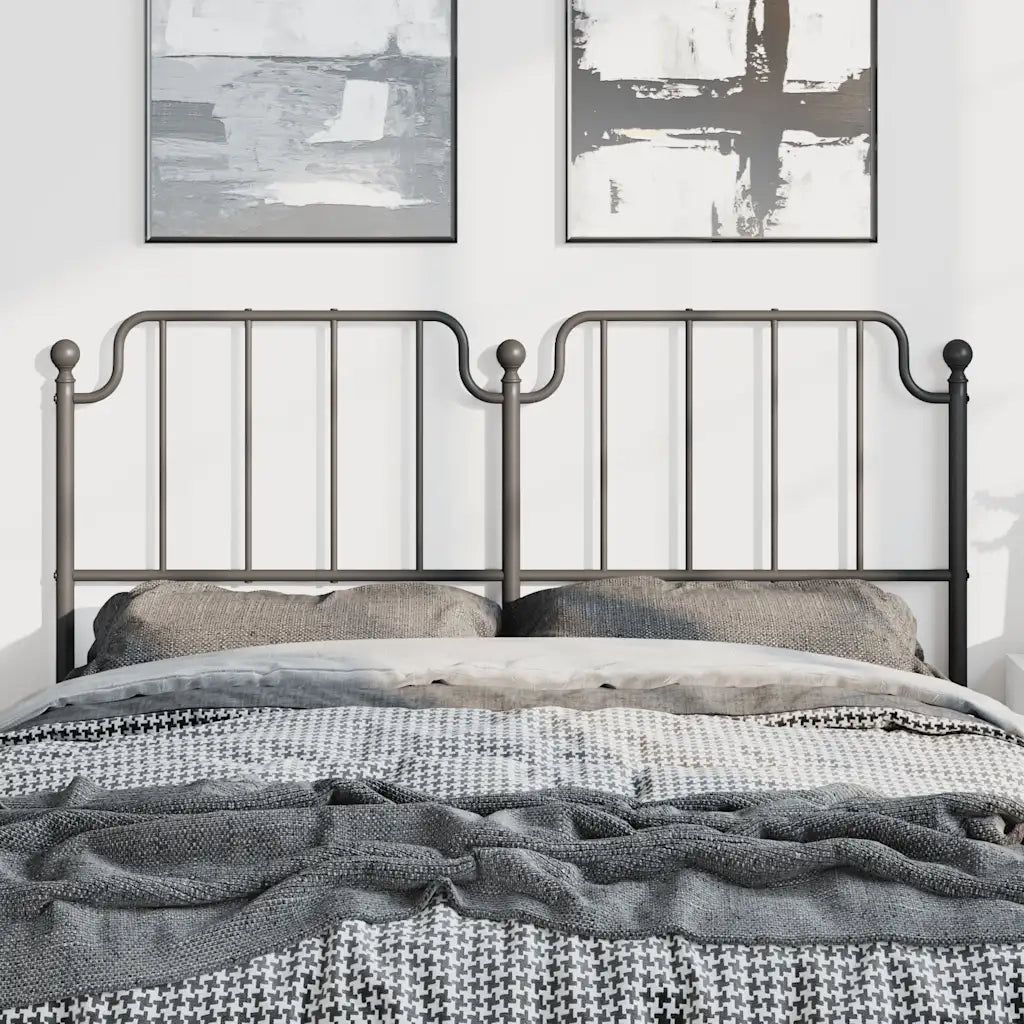 Testiera di Ricambio in Metallo Nero 150 cm 373921