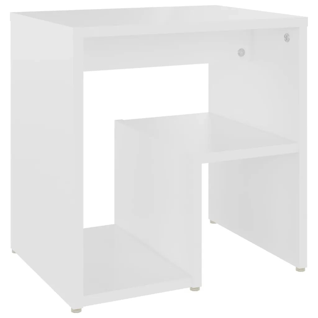 Comodino Bianco 40x30x40 cm Legno Ingegnerizzato 806328