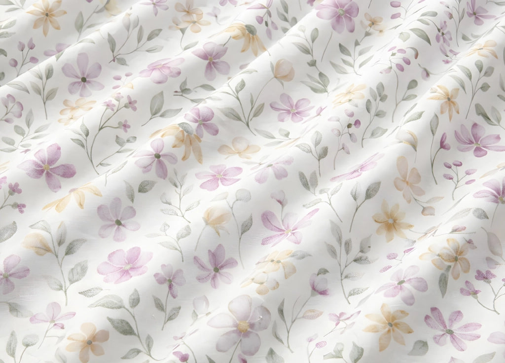 Coppia Federe Cuscino Letto Double Face 100% Cotone Disegno Primavera GI - Federe - Rosa