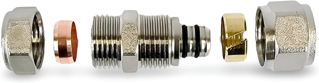 Adattatore riduttore da 16 mm a 15 mm, in ottone, 1 pezzo