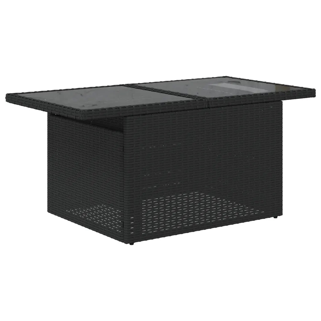 Set Divani da Giardino con Cuscini 7pz Nero Polyrattan 3269306