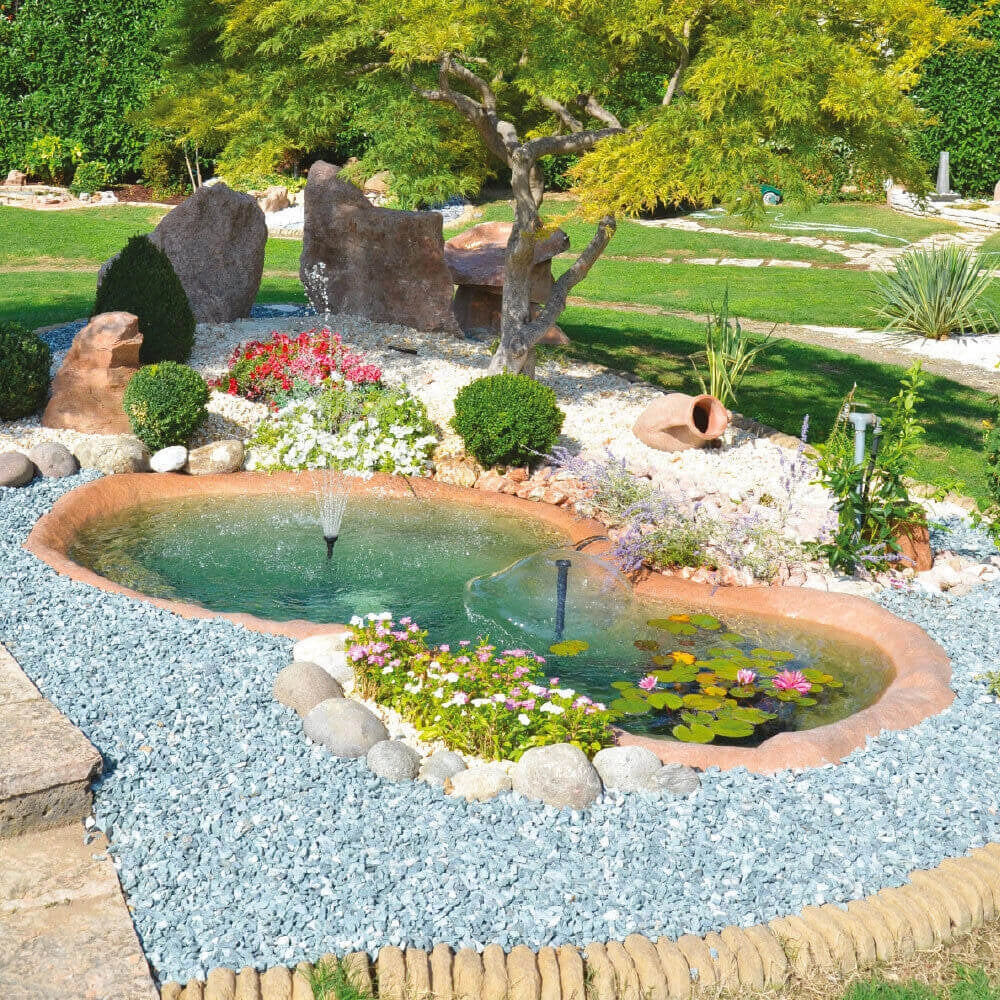 Laghetto Artificiale Roccia a Bordo Largo 360x210x52 cm 2000 Litri