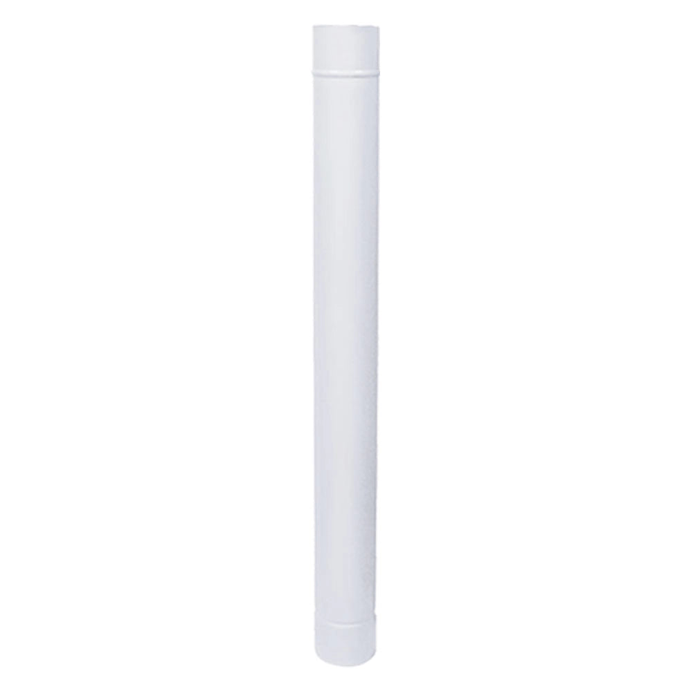 TUBO SMALTATO PER STUFE cm  50 ø 12 bianco  - SAVE