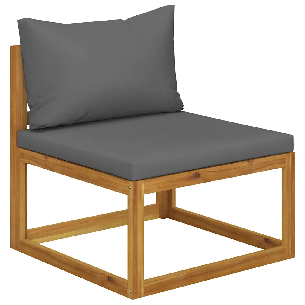 Set Divani da Giardino 5 pz con Cuscini in Massello di Acacia 3057626
