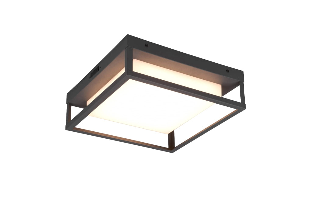 Plafoniera esterna LED Trio Witham antracite 14W IP54