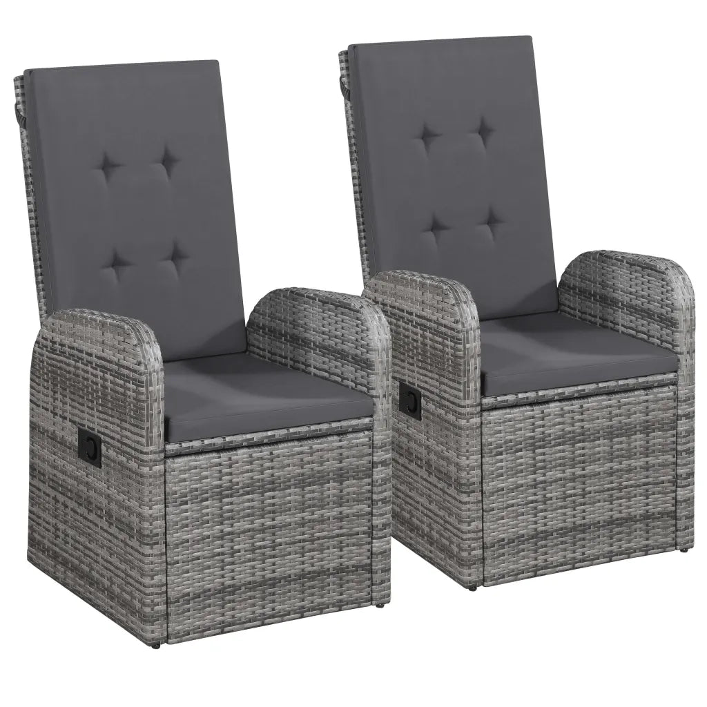 Set Mobili da Pranzo per Giardino 3 pz Grigio 3067716