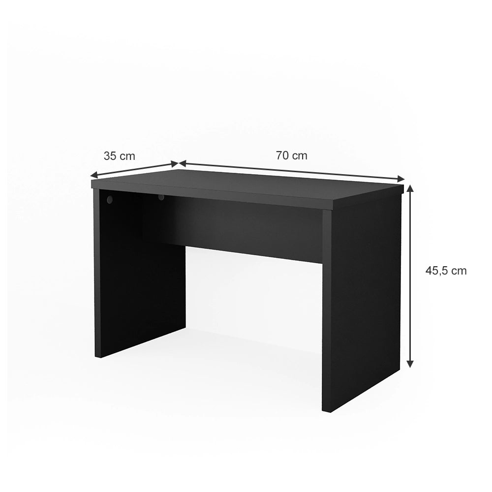 Vicco Panca Nero 70 cm per tavolo da toeletta