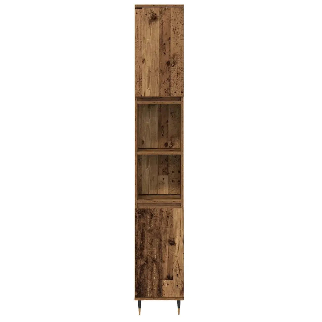 Set di mobili per il bagno con lo scaffale 3 pcs Legno vecchio 3378513