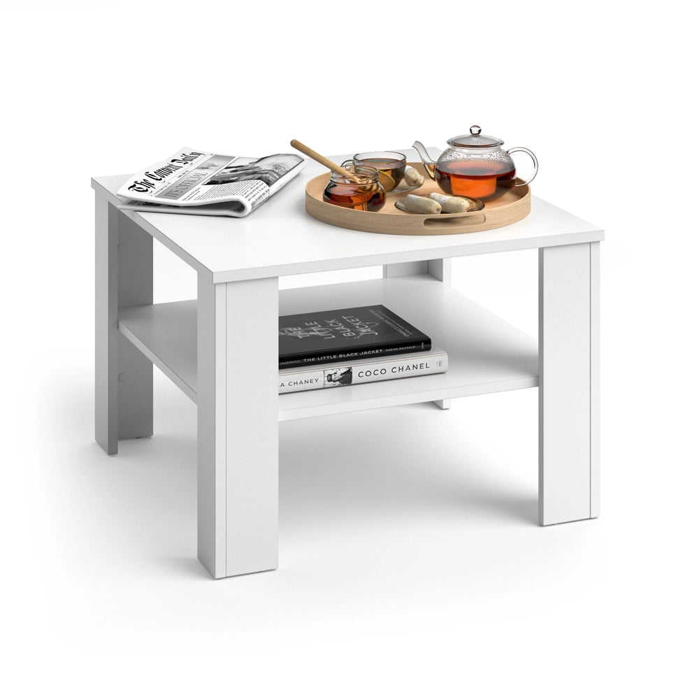 Vicco Tavolino da salotto Bianco 60 x 60 cm