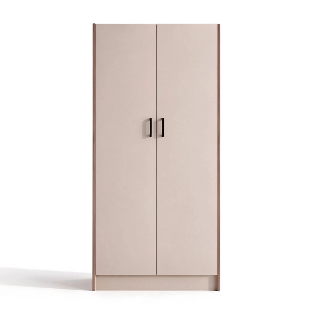 Armadio due ante 91x52x210h colore noce e cashmere ARM290